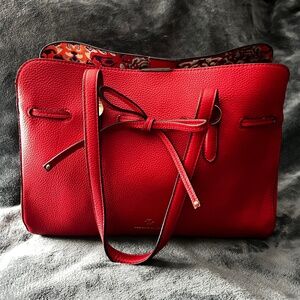 Red handbag
